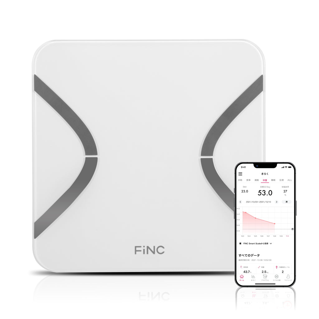 FiNCオリジナル体組成計ホワイト (CS20D) – FiNC公式オンラインショップ